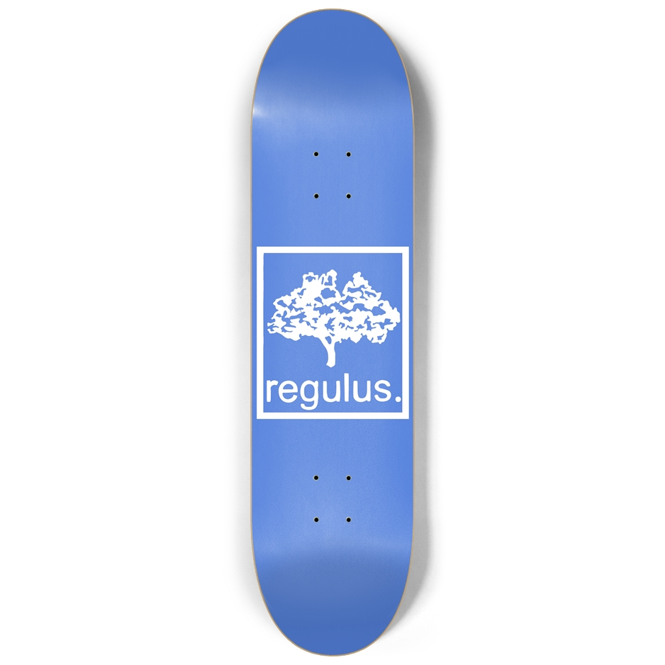 regulus. blue tree logo deck 8.25