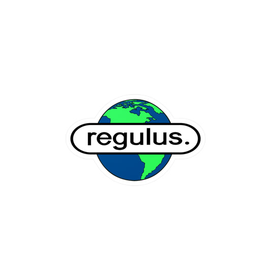 regulus. world wide logo vinyl sticker